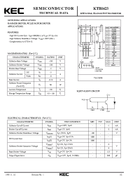 Datasheet KTB1423 manufacturer KEC